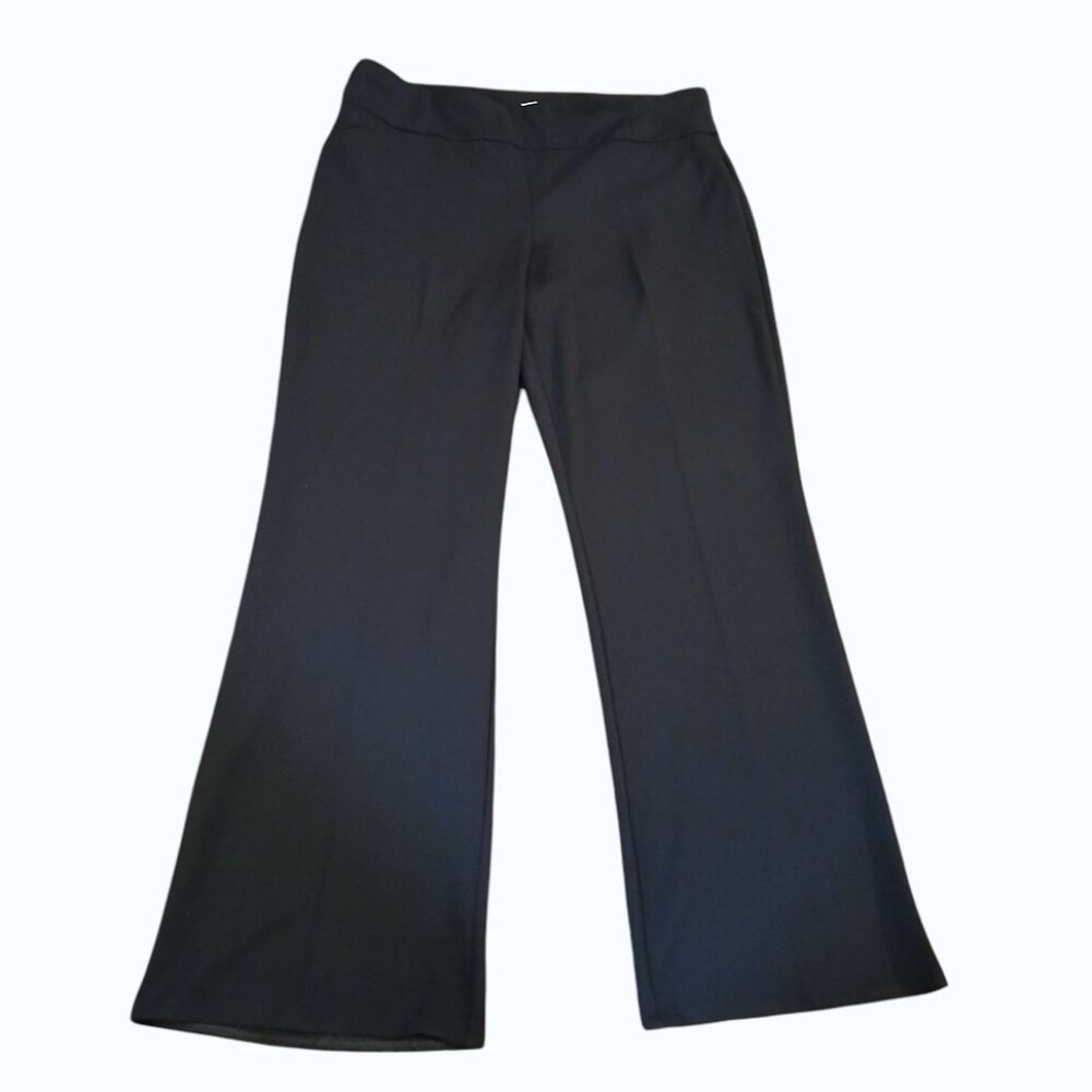 DANA BUCHMAN Black Pull-on Dress Trousers